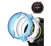 Custodia per orologio da corsa Suunto Run GPS, yystao, in TPU, compatibile con Suunto Run, antiurto, leggera, blu e trasparente