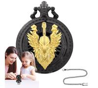 Custodia per orologio da tasca - Cassa per ingranaggi incisi | Set di complesso - Custodia protettiva portatile in lega durevole per accessori, ideale per giochi da tavolo in viaggio o in festa.