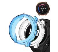Custodia per orologio sportivo Suunto Race 2 GPS, yystao, custodia protettiva in TPU, compatibile con Suunto Race 2, antiurto, leggera, blu e trasparente