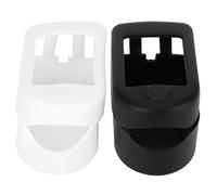 Custodia per Ossimetro, 2 Pezzi Custodia per Ossimetro Portatile in Silicone per la Protezione del Monitor del Polso da Dito per Viaggi D'affari Casa(Nero+bianco)