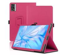 Custodia per OUKITEL OT5S 12 Pollici, Cover Tablet OUKITEL OT5S, Copertura Protettiva Pieghevole con Supporto per Matita e Cinturino da Polso, Protezione Completa. (Rosso)