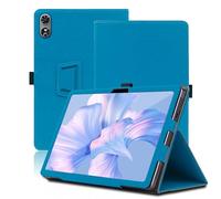 Custodia per Oukitel OT6, 10.1 inch, Cover Tablet Oukitel OT6, Copertura Protettiva Pieghevole con Supporto per Matita e Cinturino da Polso, Protezione Completa. (Azzurro)