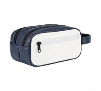 Custodia per palline da golf in pelle PU 24 cm impermeabile (blu)