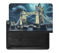 Custodia per passaporto a doppio ponte Big Ben con slot per carte di credito custodia per passaporto da viaggio, Stile:, Taglia unica