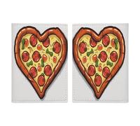 Custodia per passaporto con cuore I Love Pizza Custodia per passaporto alla moda Protezione per passaporto da viaggio Organizer per documenti d'identità Protezione squisita portafoglio passaporto