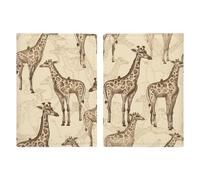Custodia per passaporto con giraffe disegnate a mano per donne e uomini, alla moda, portatile, per carte d'identità, custodia per documenti da viaggio, organizer per documenti indispensabili
