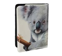 Custodia per passaporto con koala e farfalla, per viaggi, RFID, in pelle PU, porta passaporto, custodia per passaporto, carino, protezione per passaporto, per donne e uomini