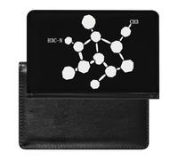 Custodia per passaporto con molecola della cocaina formula chimica carino custodia per passaporto con slot per carte di credito custodia per passaporto da viaggio, Stile:, Taglia unica