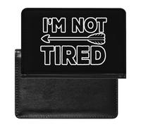 Custodia per passaporto con scritta "I'm Not Tired with Arrow", con scomparto per carte di credito, custodia per passaporto da viaggio, Stile:, Taglia unica