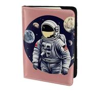 Custodia per passaporto con stampa astronauta sulla luna 1, custodia per passaporto per carte e documenti