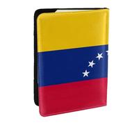 Custodia per passaporto con stampa bandiera del Venezuela, per carte e documenti, Nero , Taglia unica