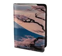 Custodia per passaporto con stampa del Monte Fuji del Giappone, custodia per passaporto per carte e documenti