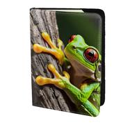 Custodia per passaporto con stampa di ranocchia, per carte e documenti