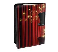 Custodia per passaporto con stampa Magic Show, da viaggio, in pelle PU, per uomini e donne, 16,5 cm, Nero , Taglia unica