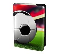 Custodia per passaporto con stampa pallone da calcio, custodia per passaporto per carte e documenti