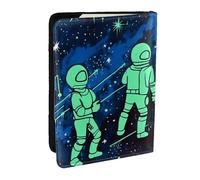 Custodia per passaporto da viaggio che si illumina al buio, con protezione RFID, in pelle PU, per passaporto, per donne e uomini