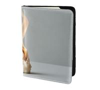 Custodia per passaporto da viaggio con foresta di montagna sotto la pioggia, custodia a portafoglio in pelle, accessori per bagagli essenziali da, Fuoco magico, Taglia unica, Contemporane