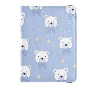 Custodia per passaporto da viaggio con orsi polari, custodia per passaporto, per donne e uomini, con slot per carte di credito