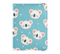 Custodia per passaporto da viaggio con simpatico koala blu custodia per passaporto per donne e uomini con slot per carte