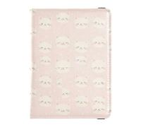 Custodia per passaporto da viaggio Kawaii con faccia di gatto, custodia per passaporto, per donne e uomini, con slot per carte di credito