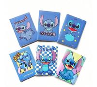 Custodia per passaporto Disney Lilo&Stitch, portapassaporto in pelle con Stitch, portadocumenti da viaggio per uomo e donna, porta carte di credito con 3 scomparti, idea regalo Bacio d'angelo,Culo con