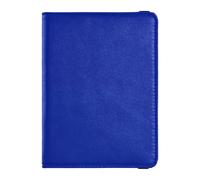 Custodia per passaporto in pelle blu per viaggi Vaccino Card Holder Combo Porta passaporto Combo con slot per carte di vaccino per le donne impermeabile