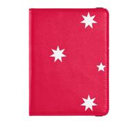 Custodia per passaporto in pelle con bandiera australiana Combo per viaggi Documenti di viaggio Organizer Protector Porta passaporto per le donne Ultra Sottile, Bandiera dell'Australia, 1 size