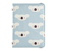 Custodia per passaporto in pelle, impermeabile, per donne e uomini, famiglia, carino, per passaporto, viaggi, koala, senza cuciture, Multi, 1 size, Casual