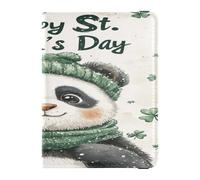 Custodia per passaporto in pelle, impermeabile, per donne e uomini, porta badge, carta d'identità, portafoglio essenziale da viaggio, motivo: panda, panda St, 1 size, Casual