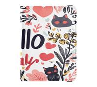 Custodia per passaporto in pelle impermeabile porta carte di credito custodia per passaporto per donne uomini carino passaporto libro viaggio essenziale San Valentino albero gatto ciao, San Valentino