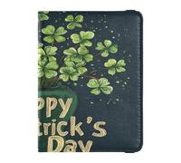 Custodia per passaporto in pelle, leggera, con porta carte di vaccino, per donne e uomini, carino, passaporto, viaggio, felice San Patrizio, felice giorno di San Patrizio, 1 size, Casual