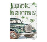 Custodia per passaporto in pelle leggera custodia protettiva per vaccino per donne e uomini organizer per documenti accessori da viaggio San Patrizio camion fortuna charms, Charm portafortuna a forma