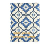 Custodia per passaporto in pelle personalizzata Custodia alla moda modello a quadrifoglio Europa blu personalizzabile da viaggio portafoglio passaporto custodia per passaporto Custodia a portafoglio