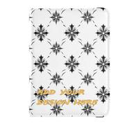 Custodia per passaporto in pelle personalizzata Trendy Europe Guilloche Pattern Nero personale Viaggio Passaporto Portafoglio Porta Passaporto Custodia a portafoglio Impermeabile, modello guilloche