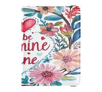 Custodia per passaporto in pelle PU Combo ultra sottile porta carte vaccino combo per donne uomini badge ID vaccino porta carte portafoglio viaggio San Valentino fiori cuore amore essere mio, San