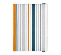 Custodia per passaporto in pelle PU con slot per carte di credito Water Blur Stripe Texture Travel RFID Blocco Custodia in pelle per donne uomini, 13