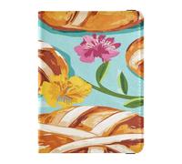 Custodia per passaporto in pelle PU impermeabile per donne e uomini carino passaporto libro viaggio essenziale Happy Easter Hot Cross Buns, Happy Easter Hot Cross Buns, 1 size, Casual