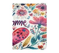 Custodia per passaporto in pelle PU, ultra sottile, per donne, ragazze, badge, carta d'identità, vaccino, portafoglio, viaggio, San Valentino, fiori, amore, cuore, petali, benvenuto, San Valentino