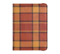 Custodia per passaporto per passaporto a quadri da viaggio per donne e uomini con slot per carte di credito