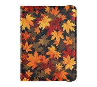 Custodia per passaporto per viaggi autunnali foglie d'acero custodia per passaporto per donne uomini con slot per carte