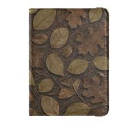 Custodia per passaporto per viaggi Foresta Foglie autunnali Custodia per passaporto per donne e uomini con slot per carte