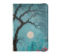 Custodia per passaporto personalizzabile The Magical Tree in pelle per passaporto, custodia per passaporto, documenti da viaggio, con blocco RFID, ultra sottile, L'albero magico, 1 size