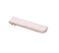Custodia per penna in pelle PU squisita tasca per penna piccola tasca per penna 7,8 x 1,8 '' penna con cerniera per donne d'affari uomini