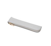 Custodia per penna in pelle PU squisita tasca per penna piccola tasca per penna 7,8 x 1,8 '' penna con cerniera per donne d'affari uomini