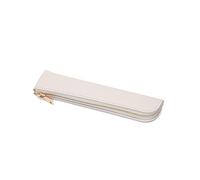 Custodia per penna in pelle PU squisita tasca per penna piccola tasca per penna 7,8 x 1,8 '' penna con cerniera per donne d'affari uomini