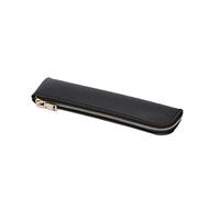 Custodia per penna in pelle PU squisita tasca per penna piccola tasca per penna 7,8 x 1,8 '' penna con cerniera per donne d'affari uomini