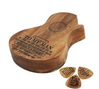 Custodia per plettri per chitarra, contiene fino a 10 pagaie e protegge le tue palette da danni, plettri per chitarra acustica, regala un regalo significativo con la nostra custodia per plettri per