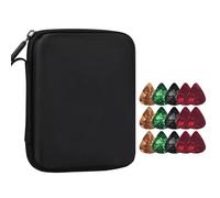 Custodia per plettri per chitarra, Custodia porta plettri for chitarra elettrica con 15 pezzi Plettri for chitarra Borsa porta plettri for chitarra Regali for chitarristi Custodia for plettri for chit