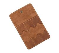 Custodia per plettri per chitarra, in pelle PU, organizer per gioielli, plettri per chitarra acustica, custodia per plettri per chitarra elettrica e acustica, Marrone, Refer to , Unisex