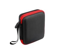 Custodia per plettri per chitarra, Porta plettro for chitarra antigraffio Chiusura con cerniera Trasporto di strumenti a corda for ukulele Custodia morbida Custodia for plettro portatile(Red)